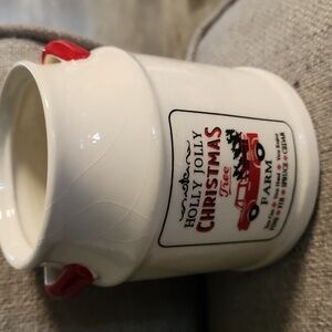 BNWT Holly Jolly Christmas Tree Farm Jar Candle